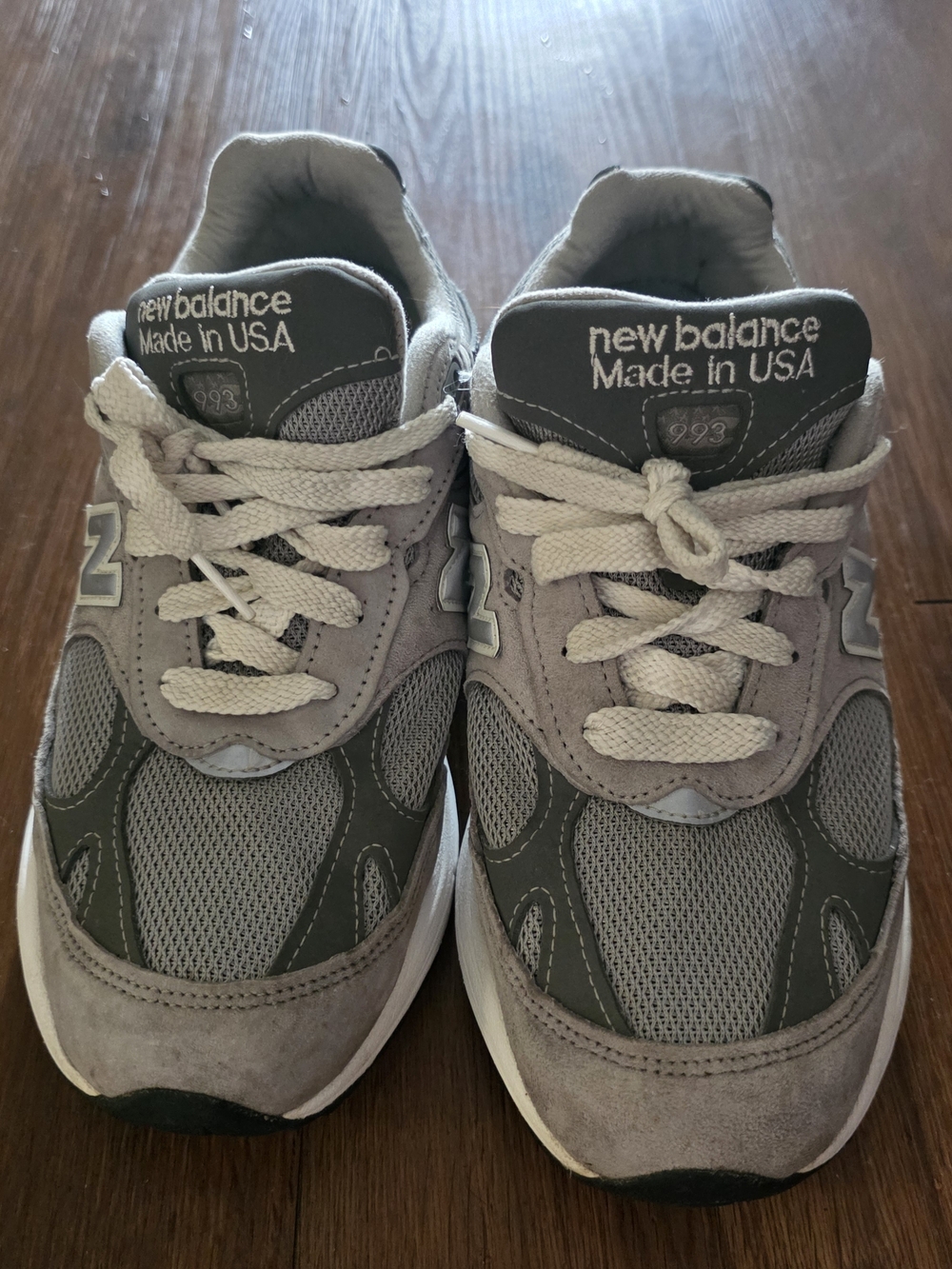 Preowned New Balance 993 Gray Suede Mesh Sneakers Womens's Size 8 / 25cms
